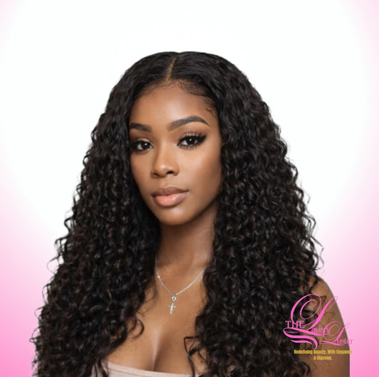 Curly lace front wig
