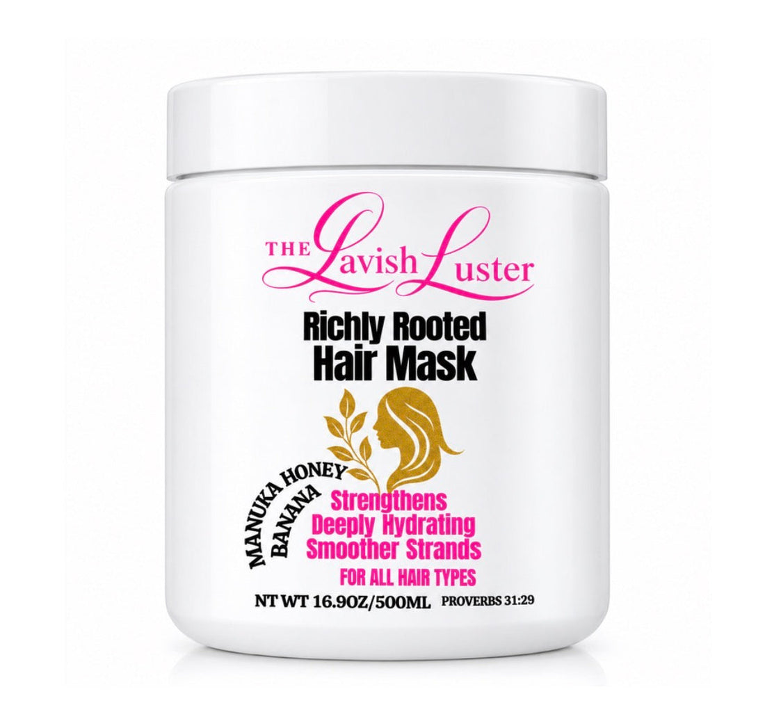 The Lavish Luster Richly Rooted Hair Mask with Manuka honey and banana extract, 500 mL