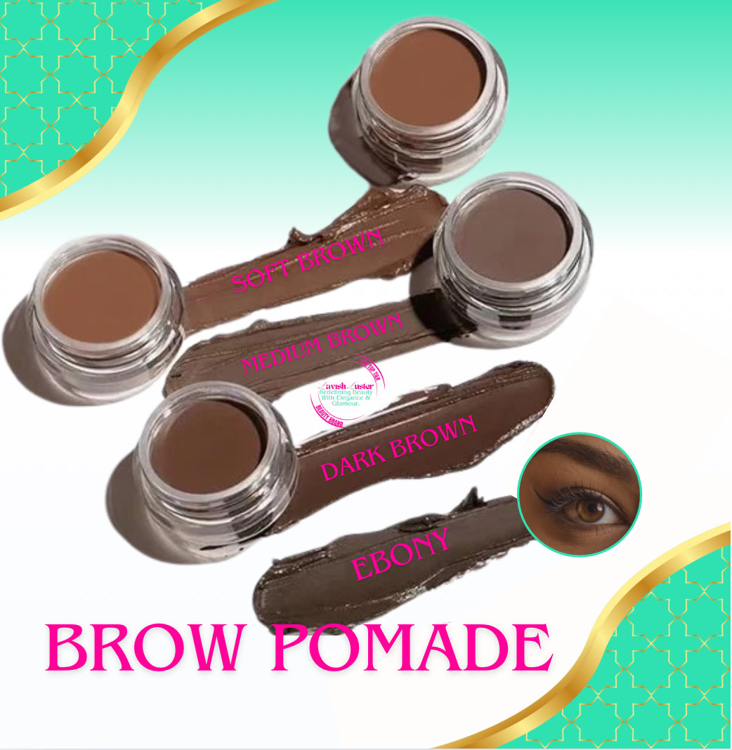 Transform Your Brows with Precision and Style

Elevate your beauty routine with our premium Brow Pomade, meticulously crafted to help you achieve flawless brows effortlessly. Available in 4 stunning shades curated to complement every complexion, our Brow Pomade is a must-have for creating your ideal brow design.