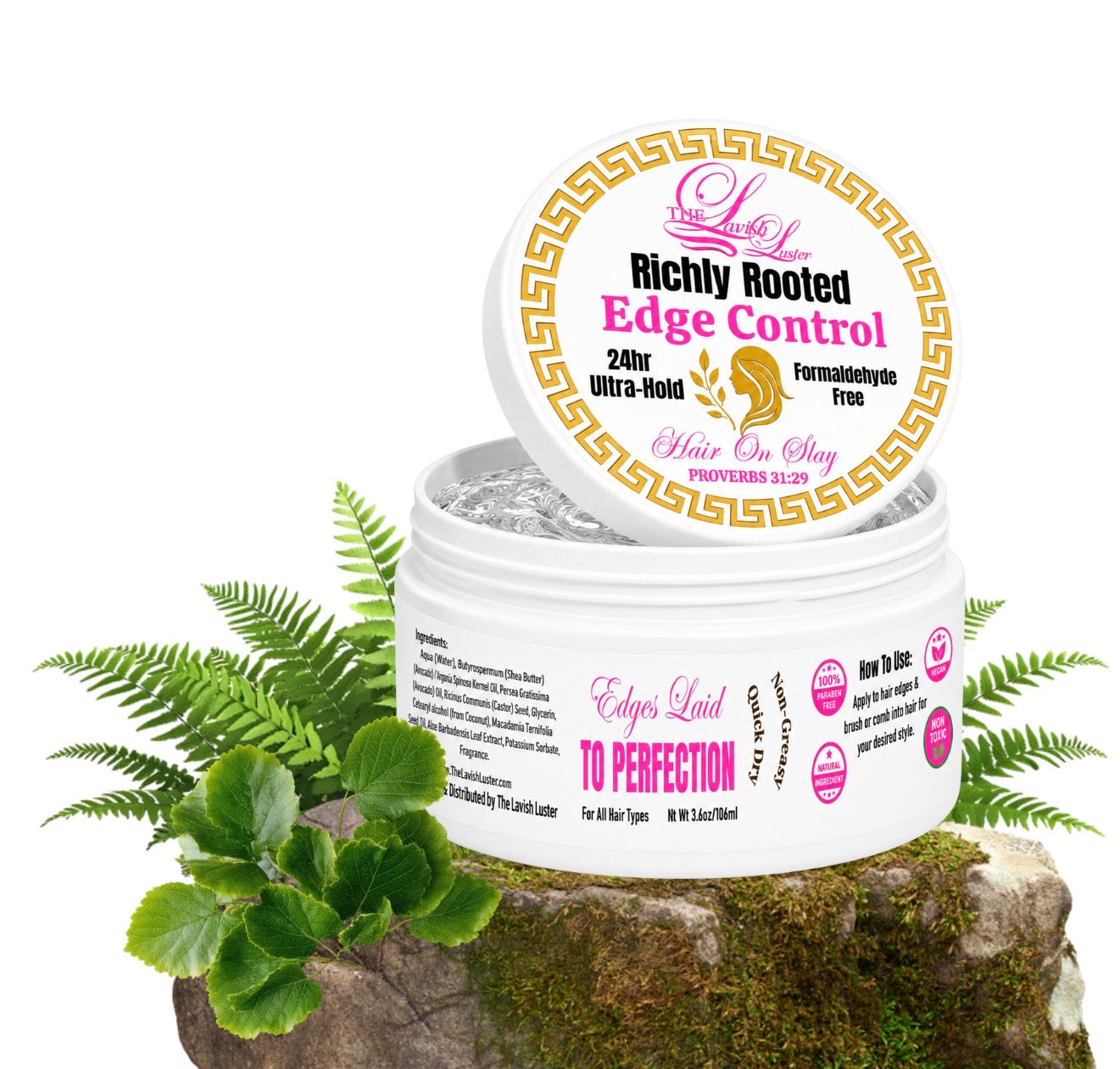 Edge control product jar