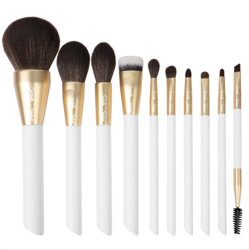 Discover the pinnacle of performance with our 10pcs Blended Artistry Makeup Brushes – meticulously crafted for artists at every level. Our brushes boast 100% high-performance synthetic bristles, ensuring no shedding and superior product pickup and laydown. The solid wood handles, protected with 8 coats of paint, offer both durability and an exquisite touch.