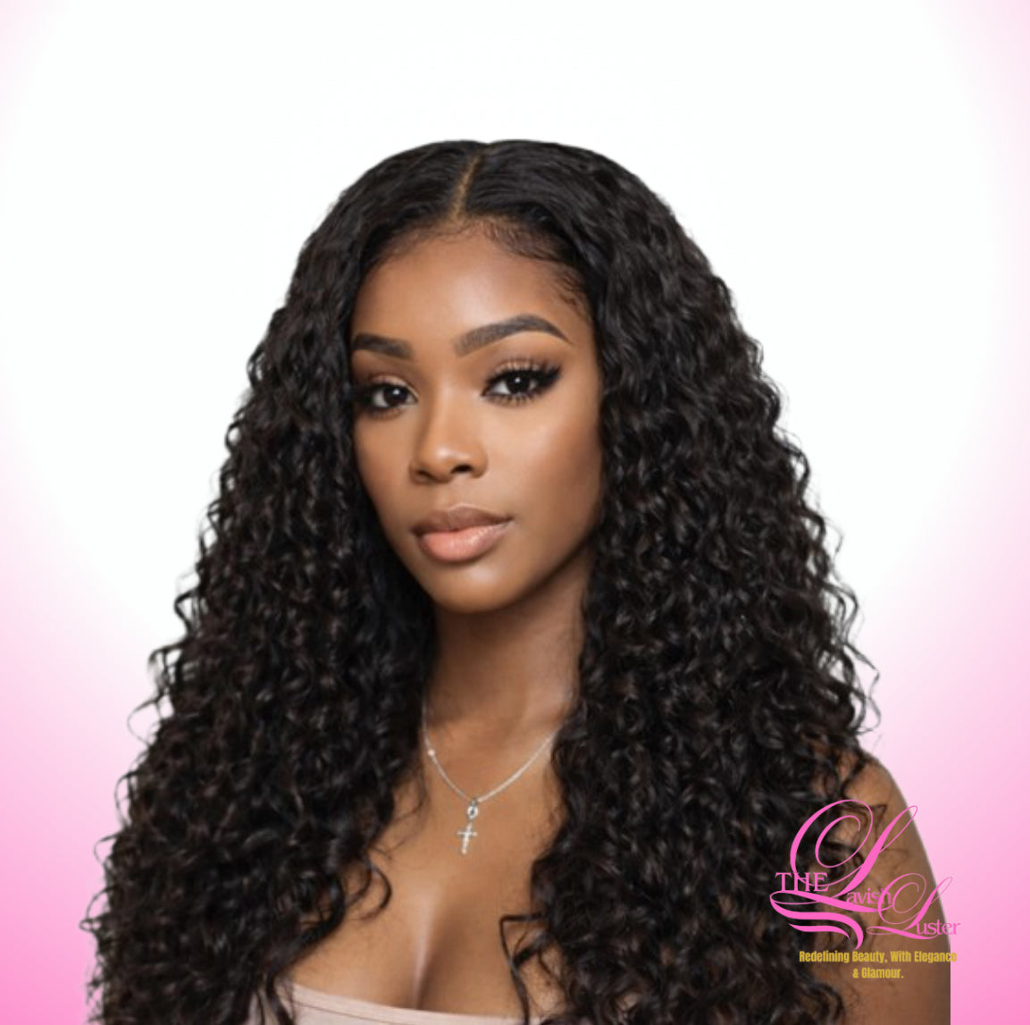 Curly lace front wig