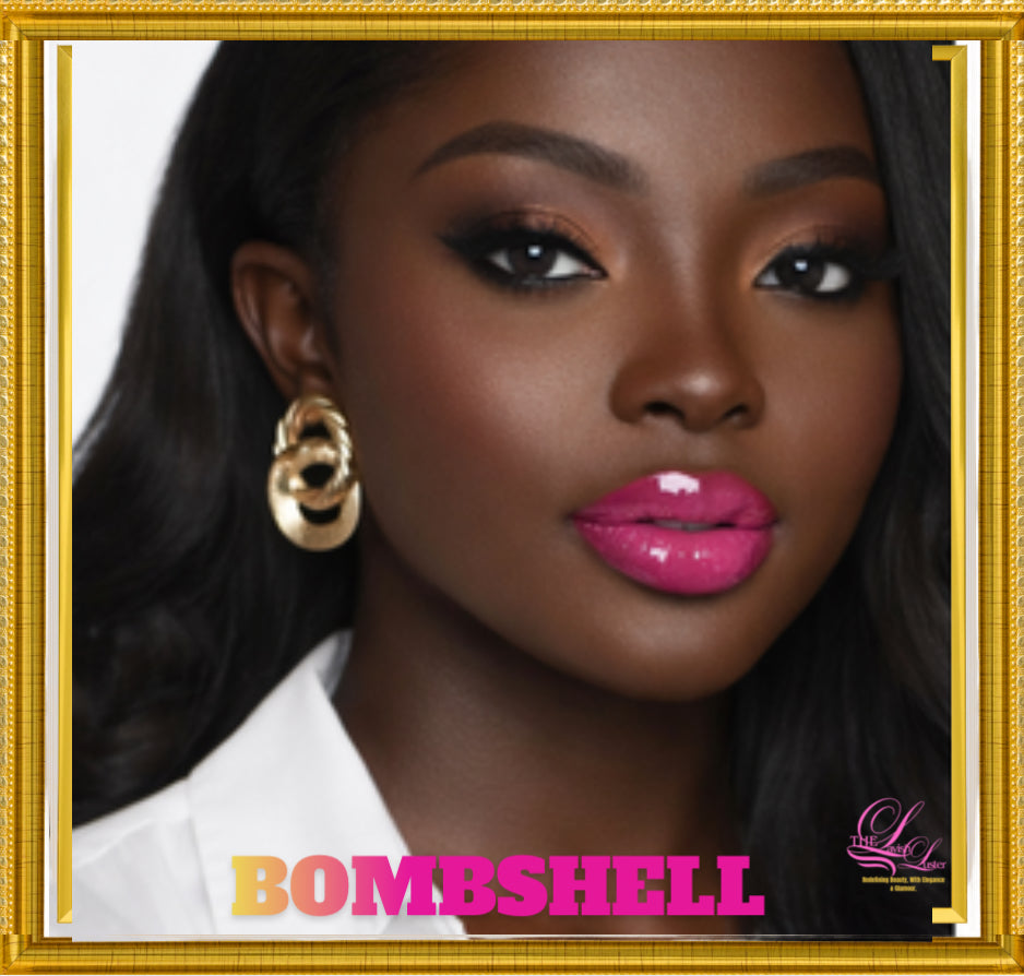 Moisturizing lip gloss applied for long-lasting shine