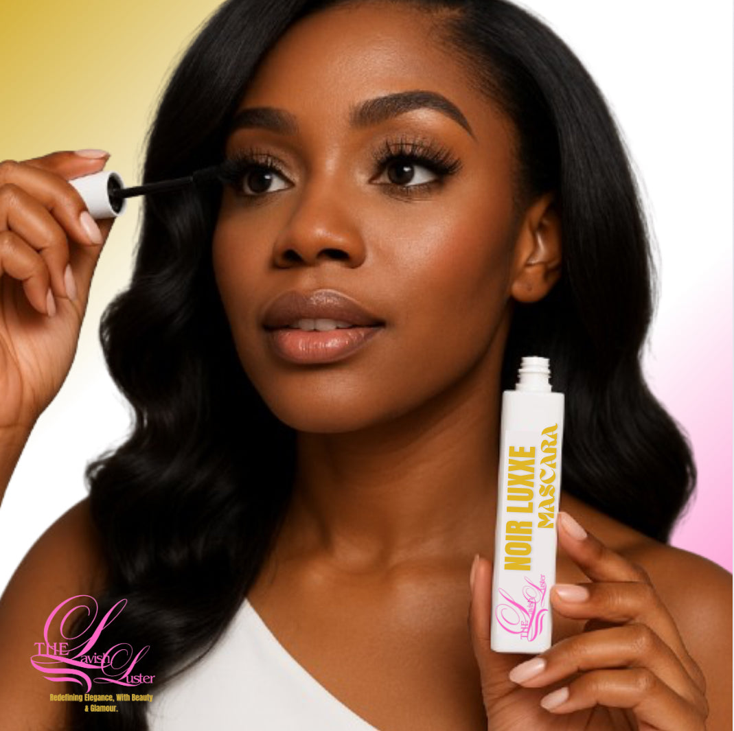 Experience the power of bold, dramatic lashes with Noir Luxxe Mascara. This ultra-black, smudge-proof formula delivers high-impact volume, length, and curl in just one swipe. It lifts and defines without clumping or flaking. Perfect for all-day wear, Noir Luxxe enhances your natural beauty while maintaining a sleek, sophisticated look. Vegan, cruelty-free, and designed for sensitive eyes.

