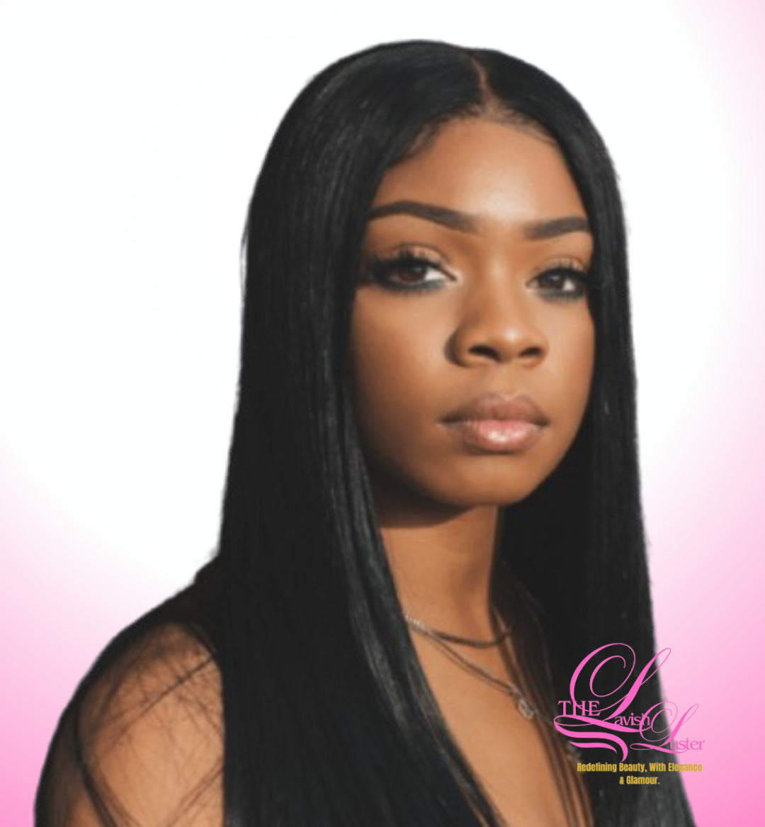Lace front wig, straight hair 13x6